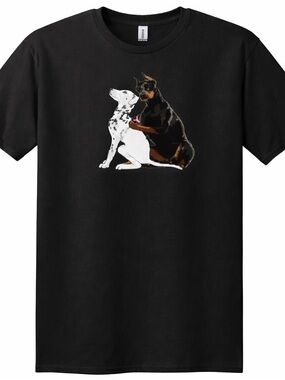 Dog Lover Shirt Doberman Dalmatian Graphic Tee Pet Lovers Unisex